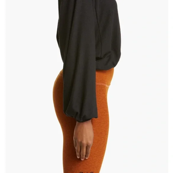 Beyond yoga, black woman’s wrapped up pullover sweatshirt, top size medium - Picture 5 of 15